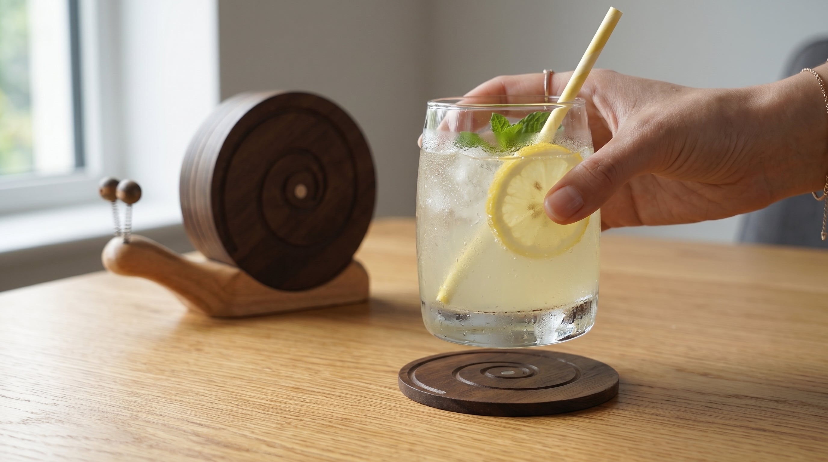 Anti-Stick, Anti-Scratch: Why Wooden Snail Coasters Are the Ultimate Fix for Your Coffee Table