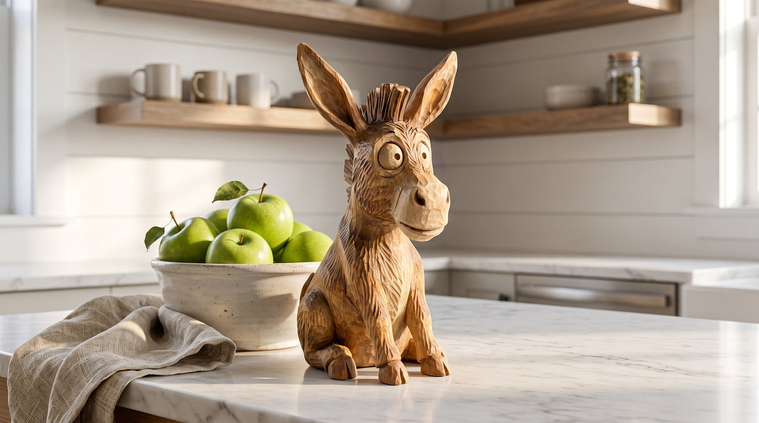 Humble Charm: 4 Reasons a Wooden Donkey Statue is the Ultimate Modern Farmhouse Upgrade