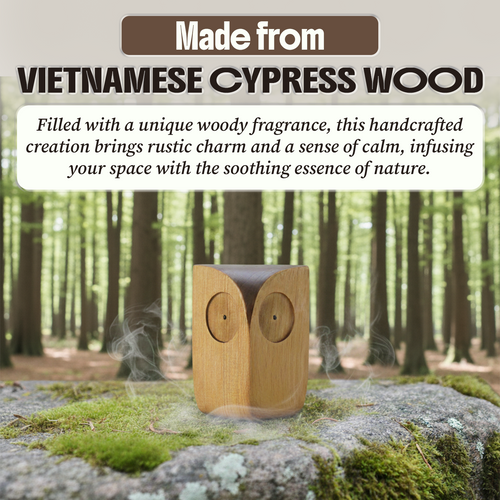 BeeRusty™ - Handmade Owl Wooden Figurine