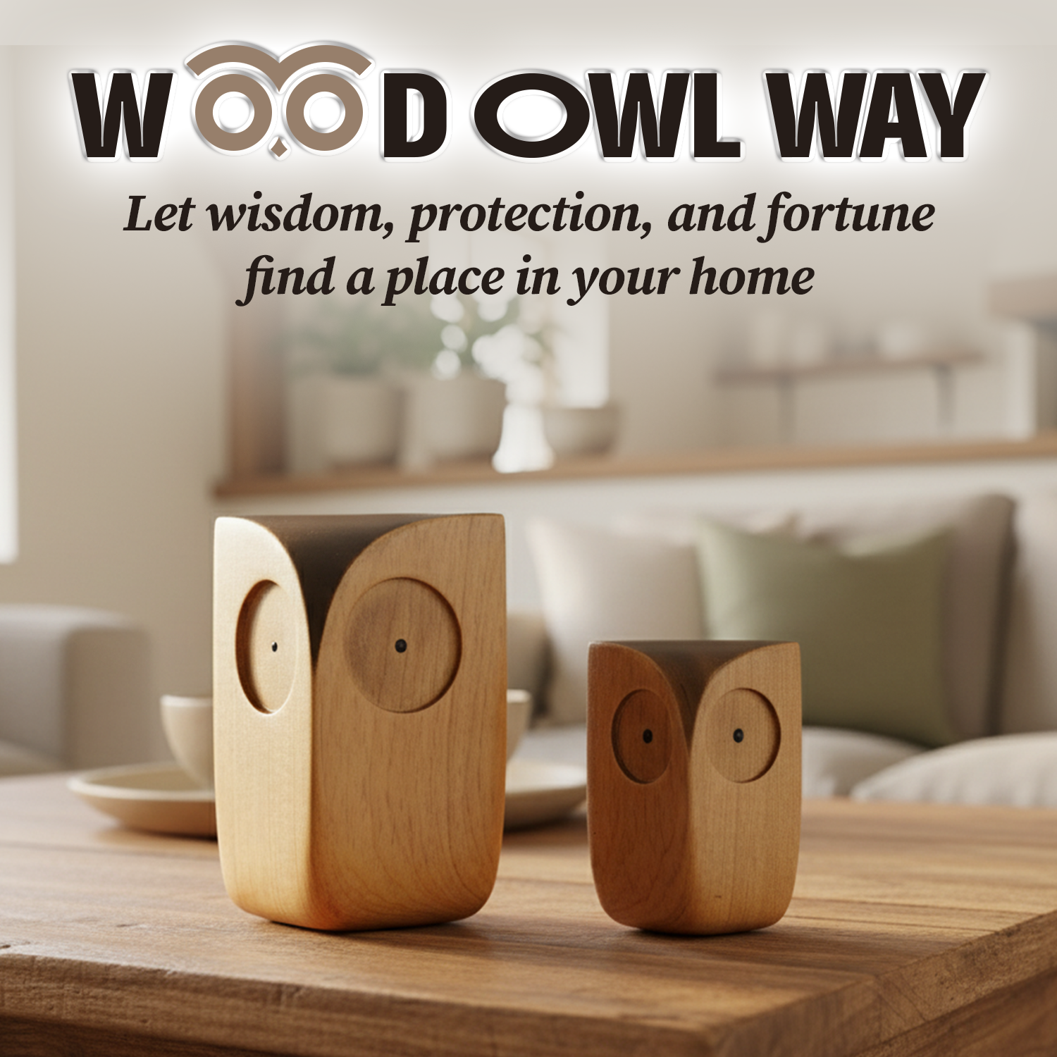 BeeRusty™ - Handmade Owl Wooden Figurine