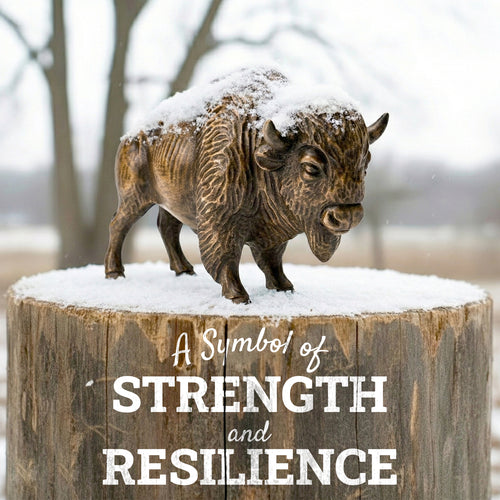 American Bison | Hand-carved Wooden Figurine