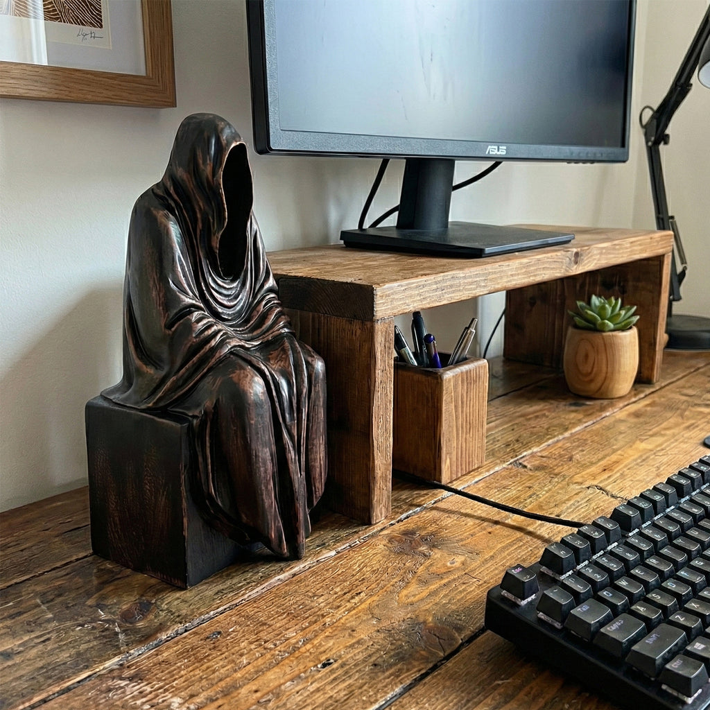 Grim Reaper Figurine - Hand-carved Wooden Figurines