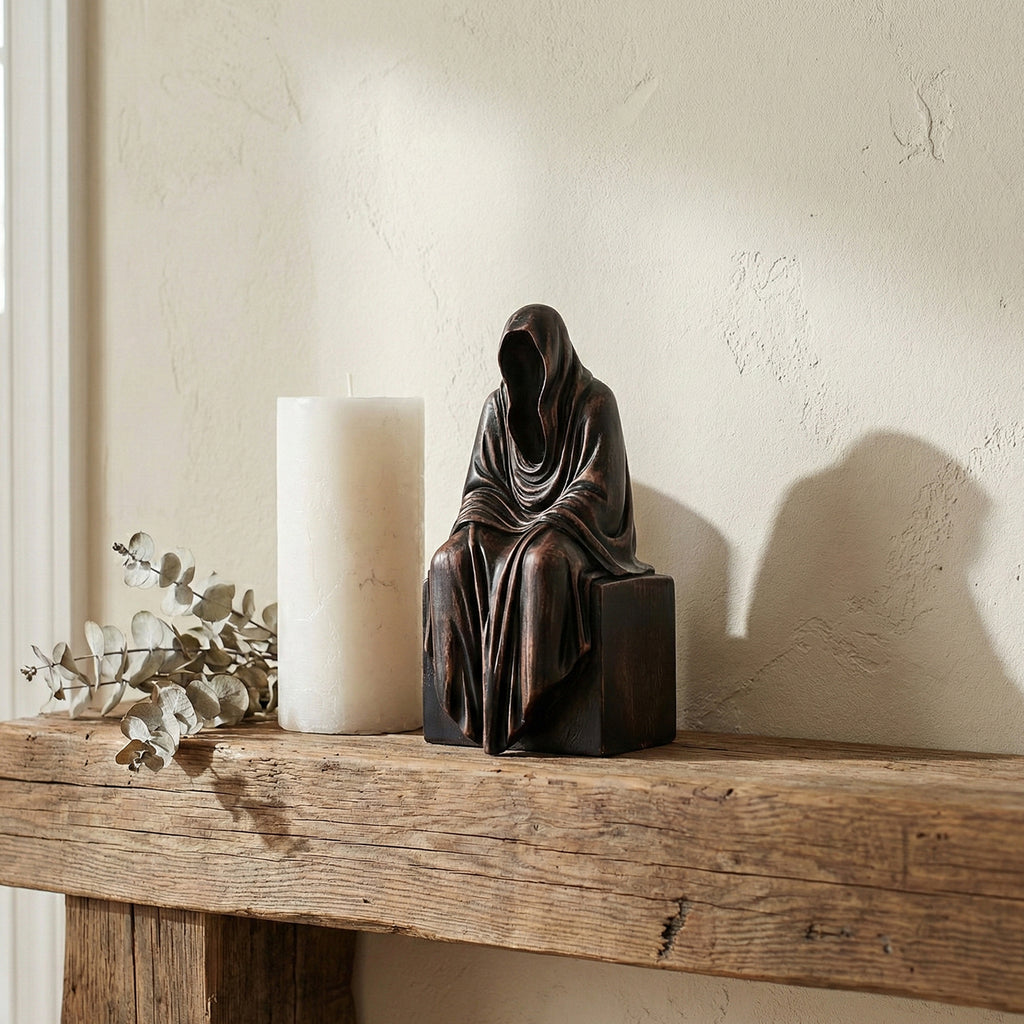 Grim Reaper Figurine - Hand-carved Wooden Figurines
