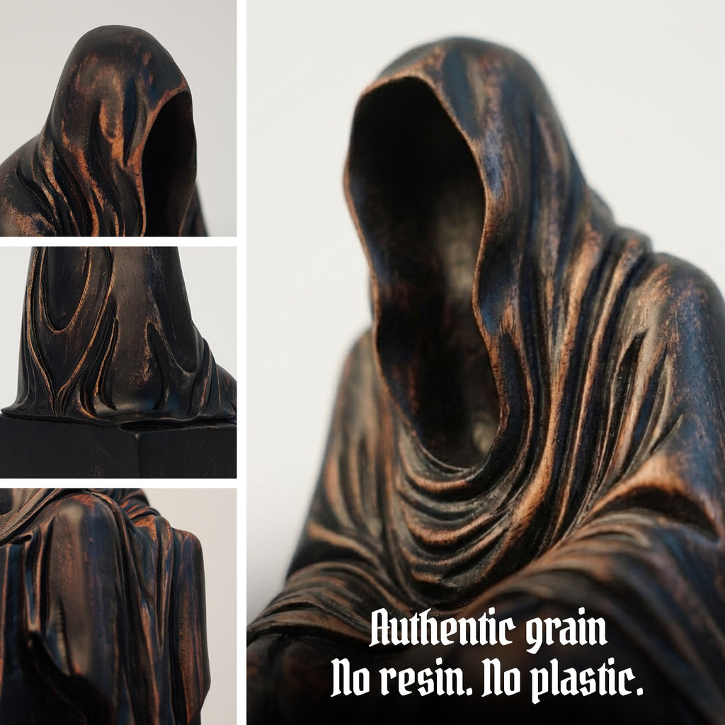 Grim Reaper Figurine - Hand-carved Wooden Figurines