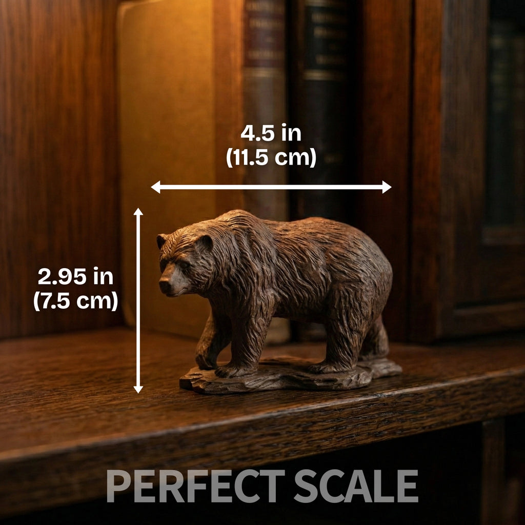 Grizzly Bear | Hand-carved Wooden Figurine