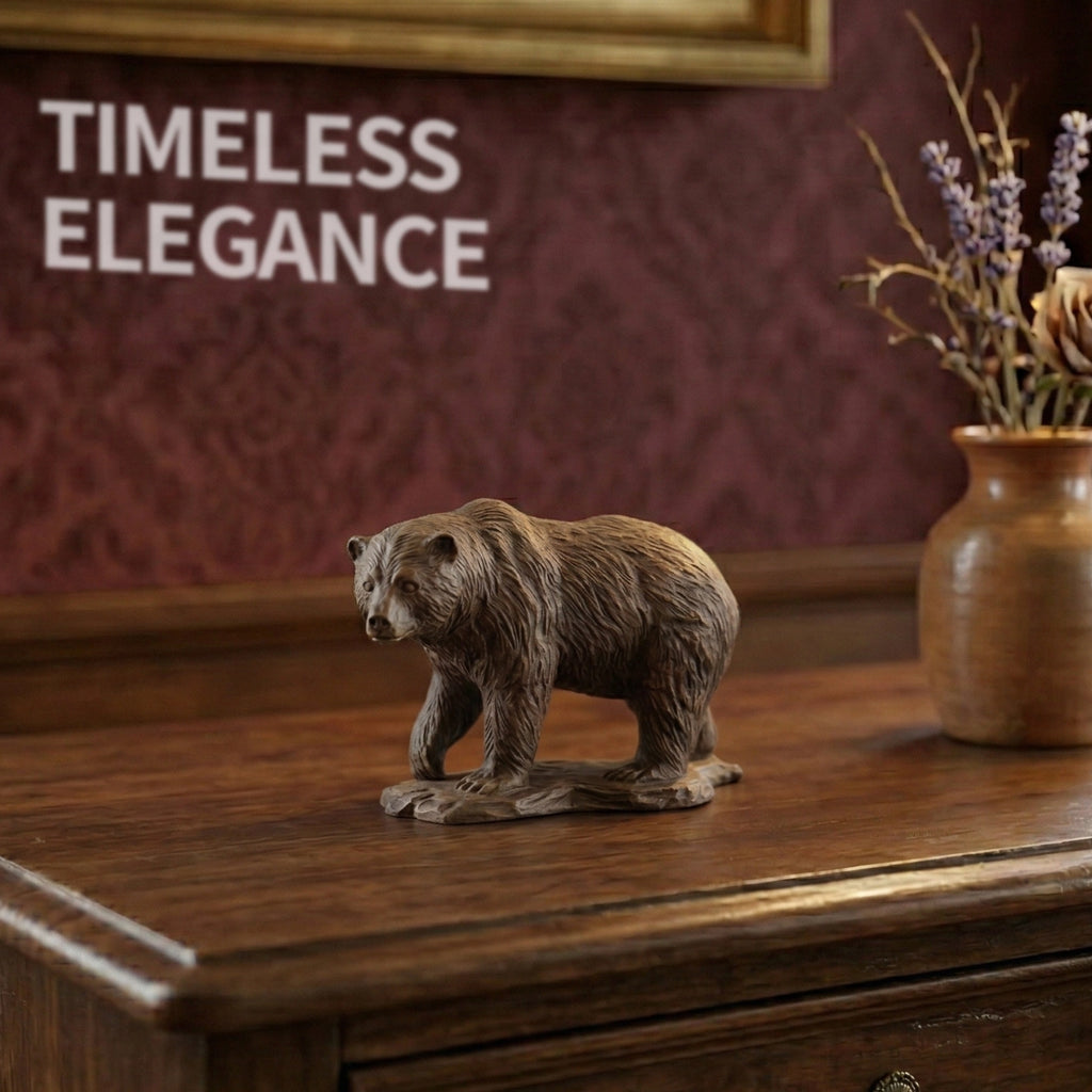 Grizzly Bear | Hand-carved Wooden Figurine
