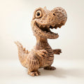 T-Rex Figurine - Hand-carved Wooden Animal Figurine